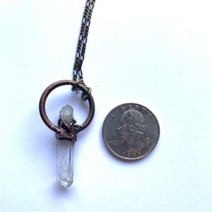 Copper & Quartz Crystal Necklace